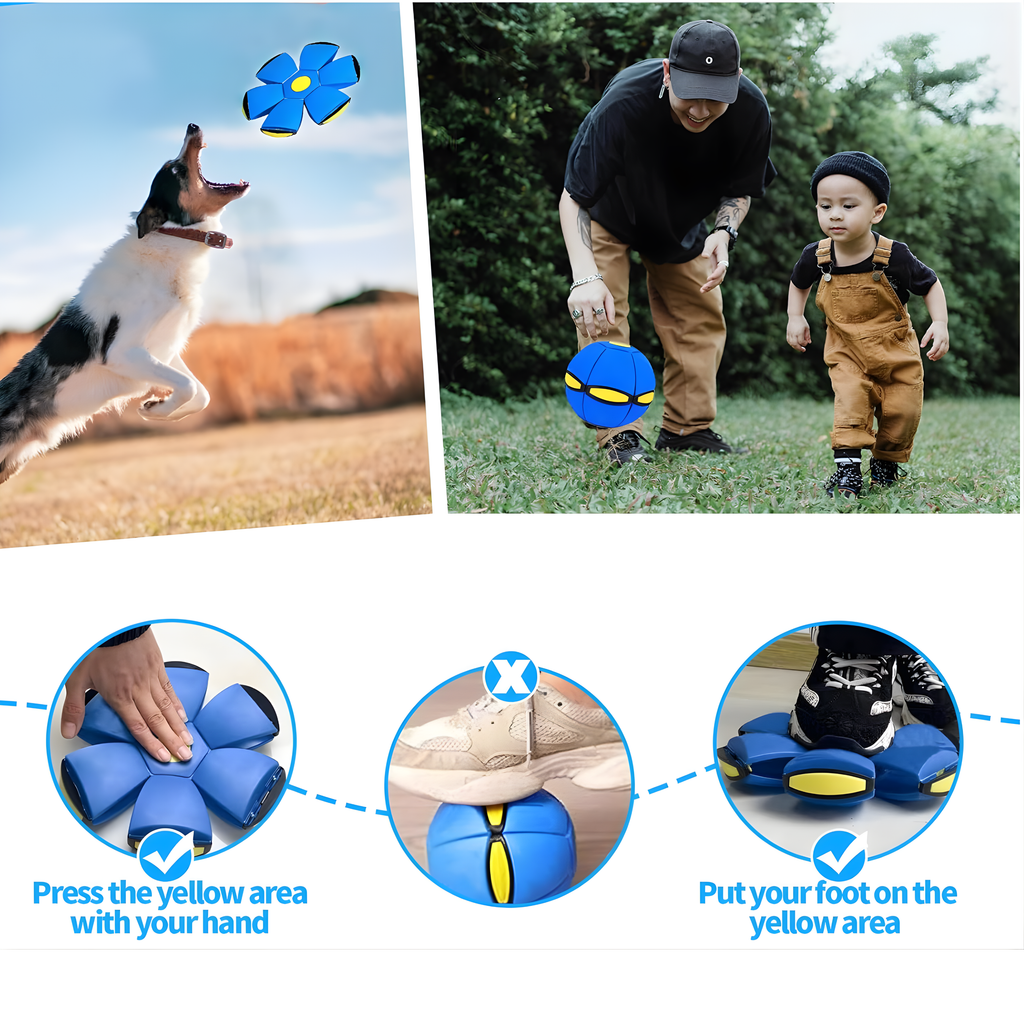 Flying Saucer Ball for Toy Interactive Flying Saucer Toy Portable