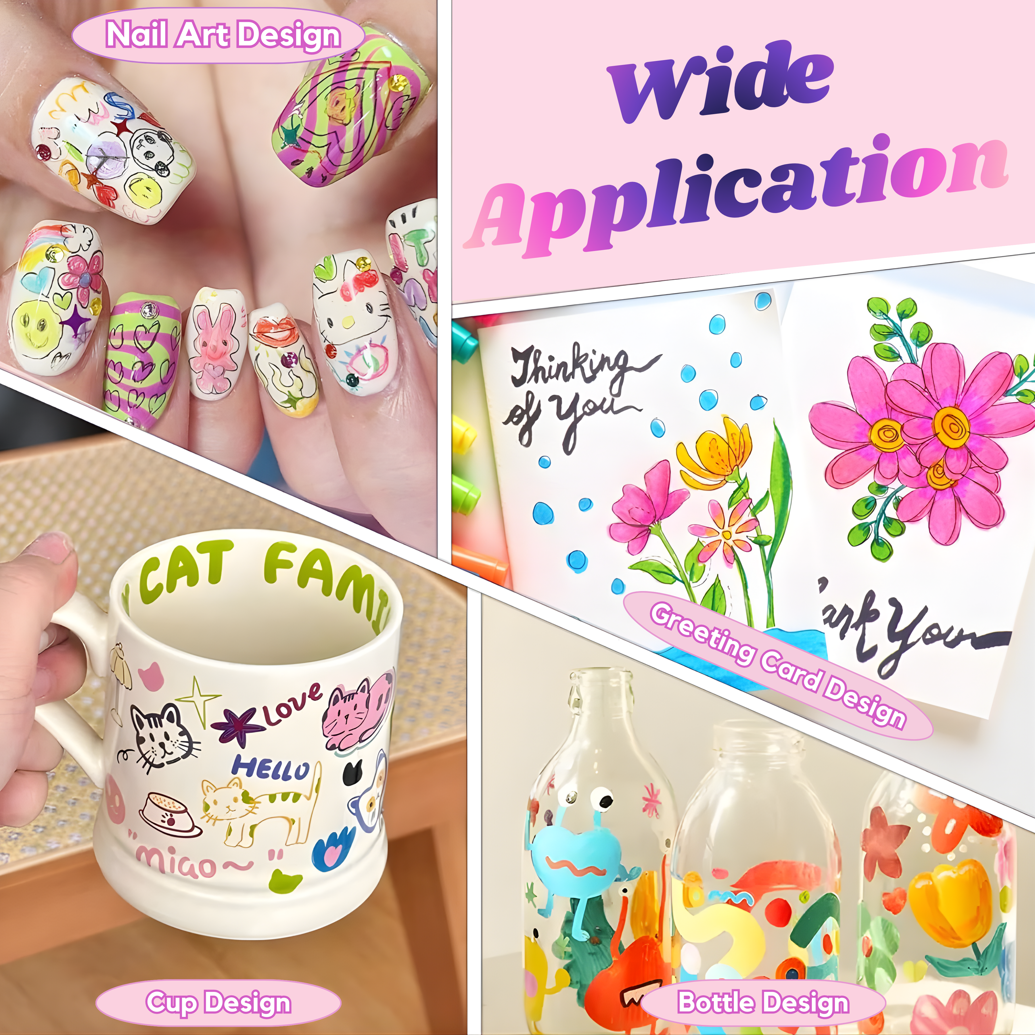 12 Colors Nail Art Pens Set For Beginner and Professional Nail Artists